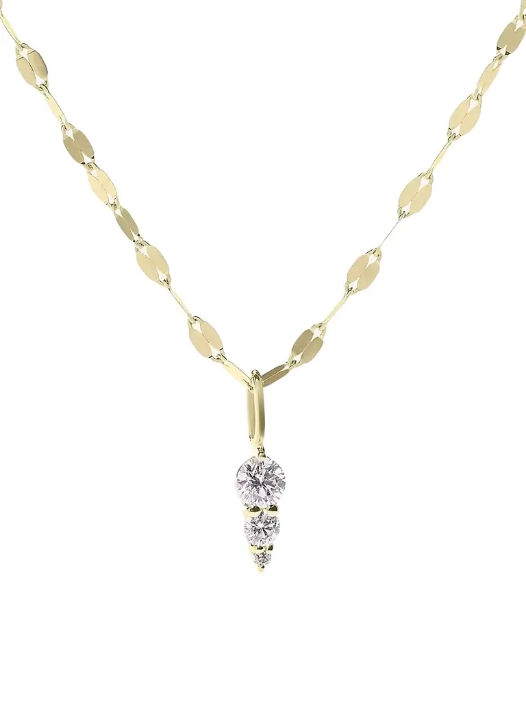 Lana Women's 14K Yellow Gold & 0.18 TCW Diamond Pendant Necklace - Yellow Gold