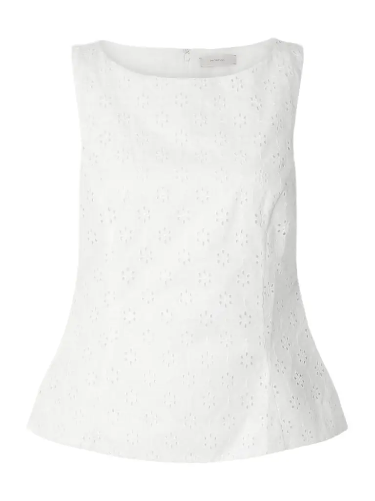 Faithfull Olivia Broderie Anglaise Peplum Top