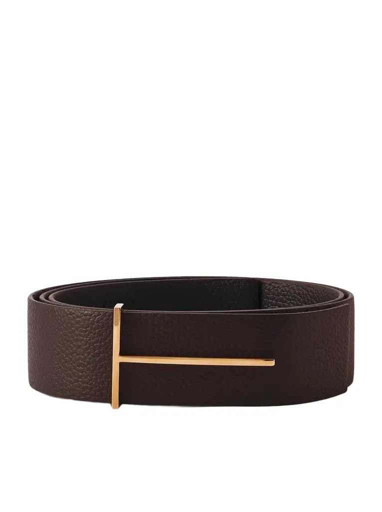 Tom Ford 4cm Full-Grain Leather Belt - Men