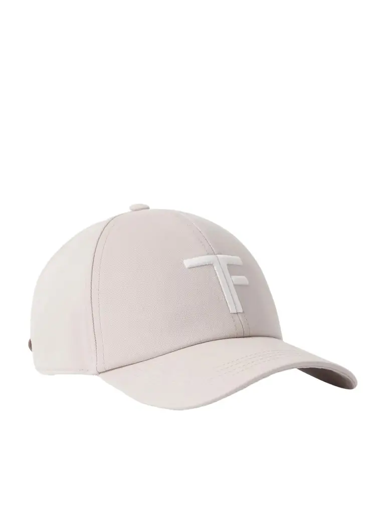Tom Ford Leather-Trimmed Logo-Embroidered Cotton-Twill Baseball Cap - Men