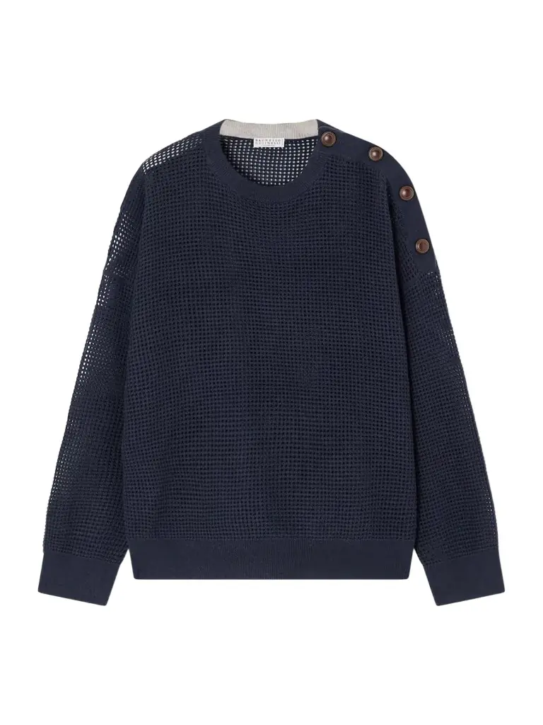 Brunello Cucinelli Waffle-knit Cashmere Sweater
