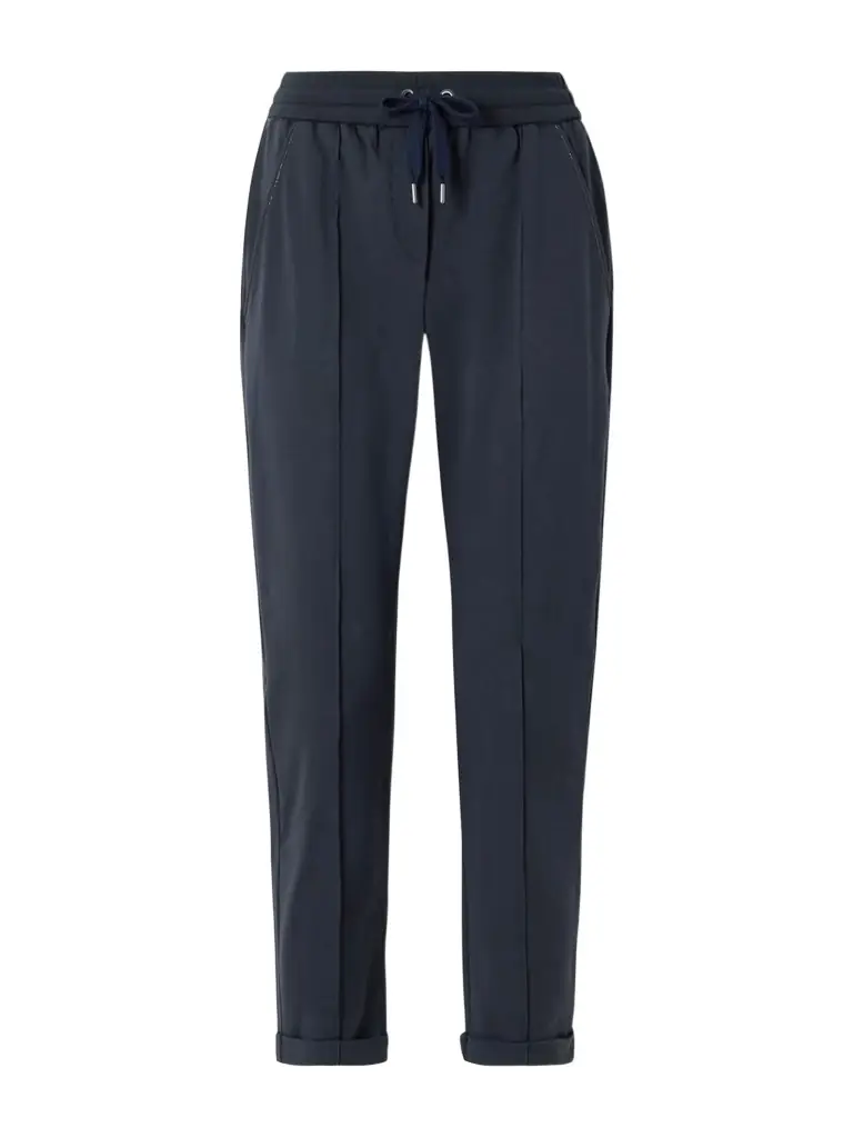 Brunello Cucinelli Bead-embellished Cotton-blend Jersey Track Pants