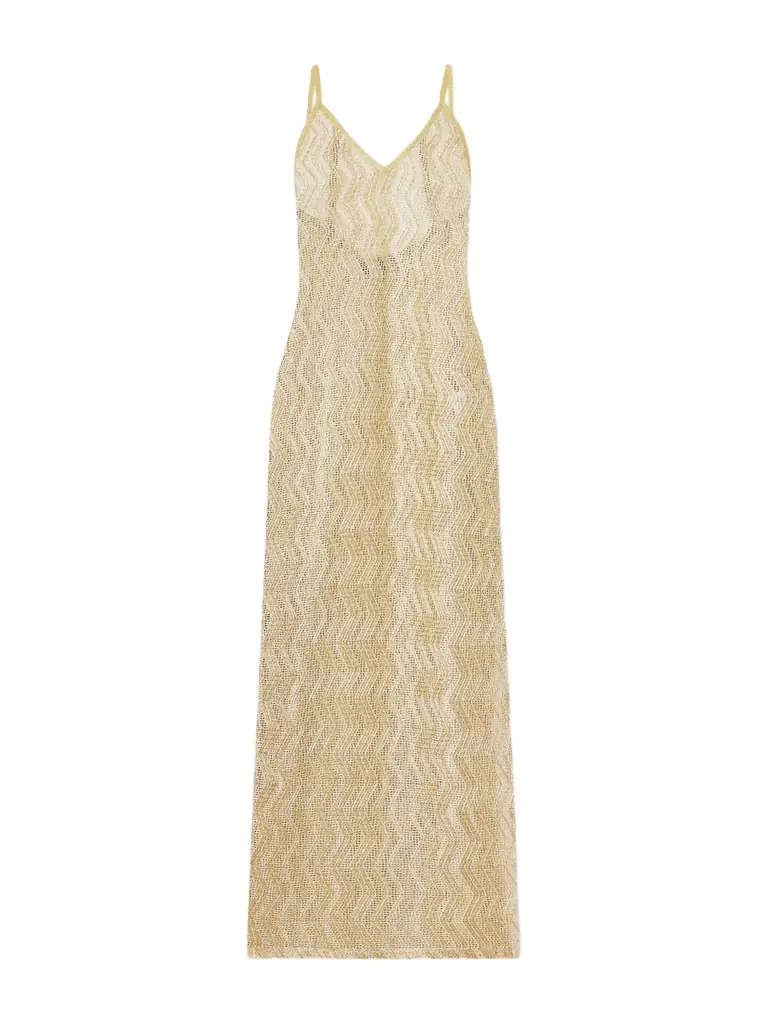 Missoni Mare Metallic Crochet-knit Coverup