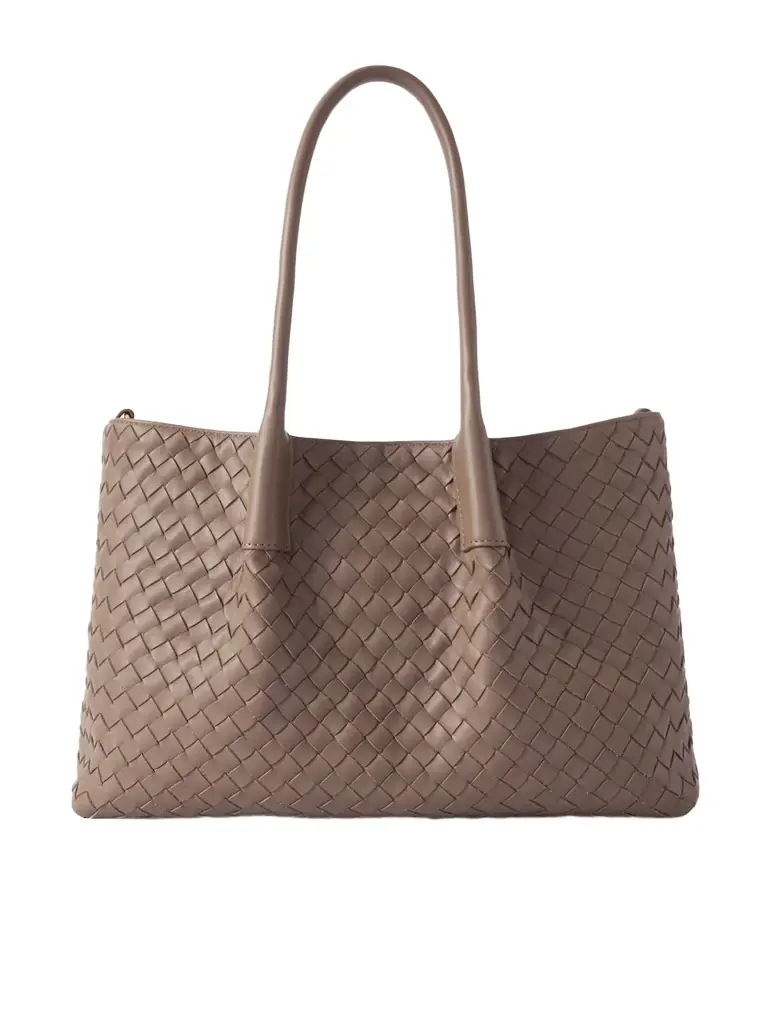 Bottega Veneta Pinacoteca Small Intrecciato Leather Tote