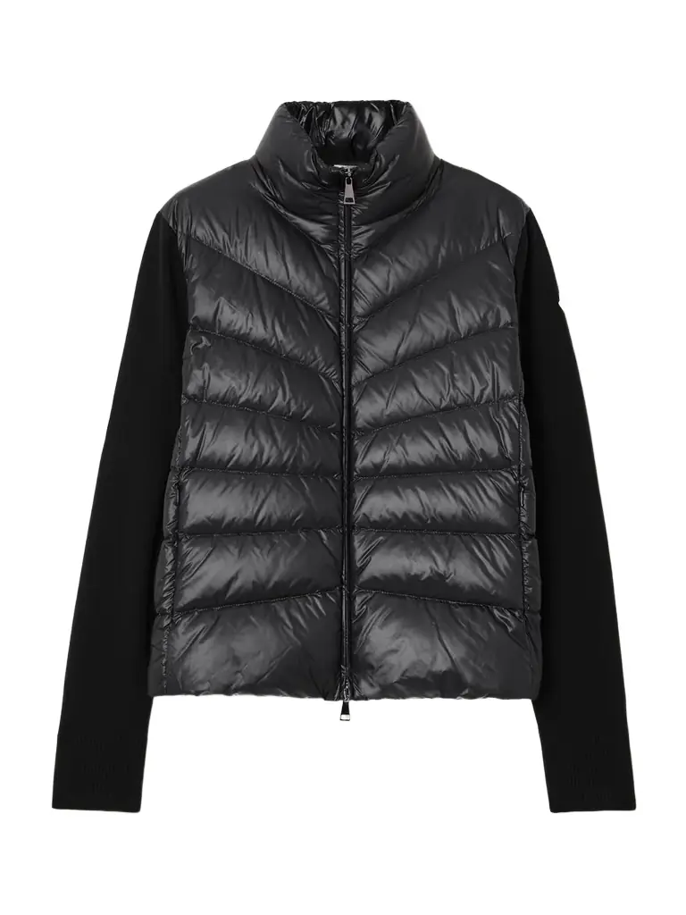 Moncler Wool And Shell Quilted Down Jacket