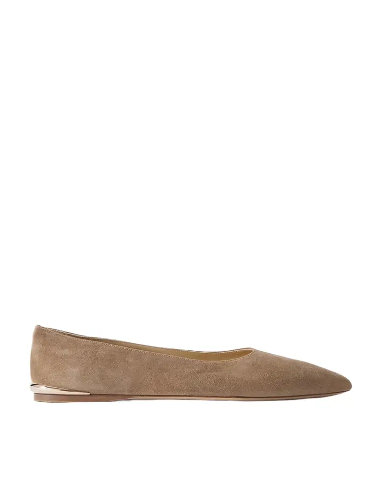 Gabriela Hearst Fleur Suede Ballet Flats