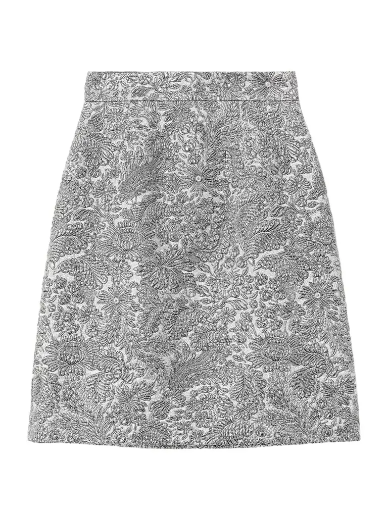 Dolce & Gabbana Metallic Jacquard Mini Skirt