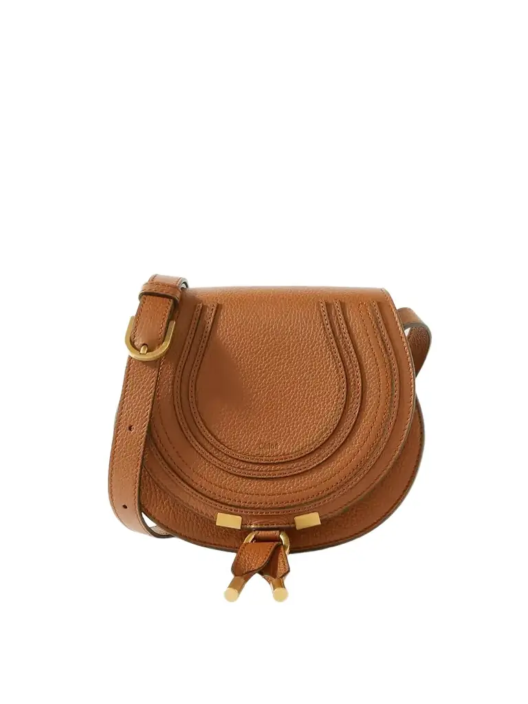 Chloé Marcie Mini Textured-leather Shoulder Bag