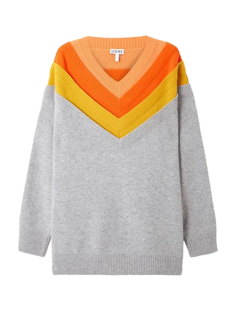Loewe Layered Wool-blend Sweater