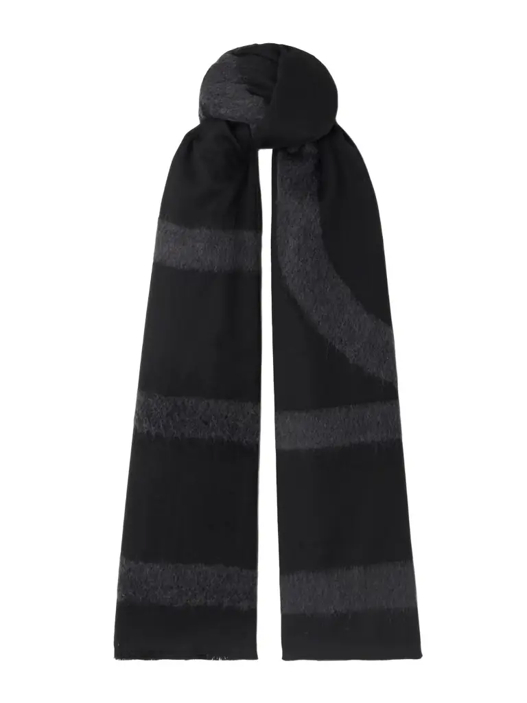 TOTEME Intarsia-knit Wool-blend Scarf