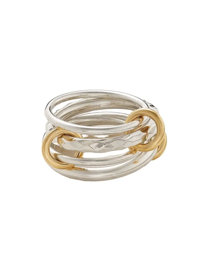 Spinelli Kilcollin Cici Petite Sterling Silver And 18-karat Gold Ring