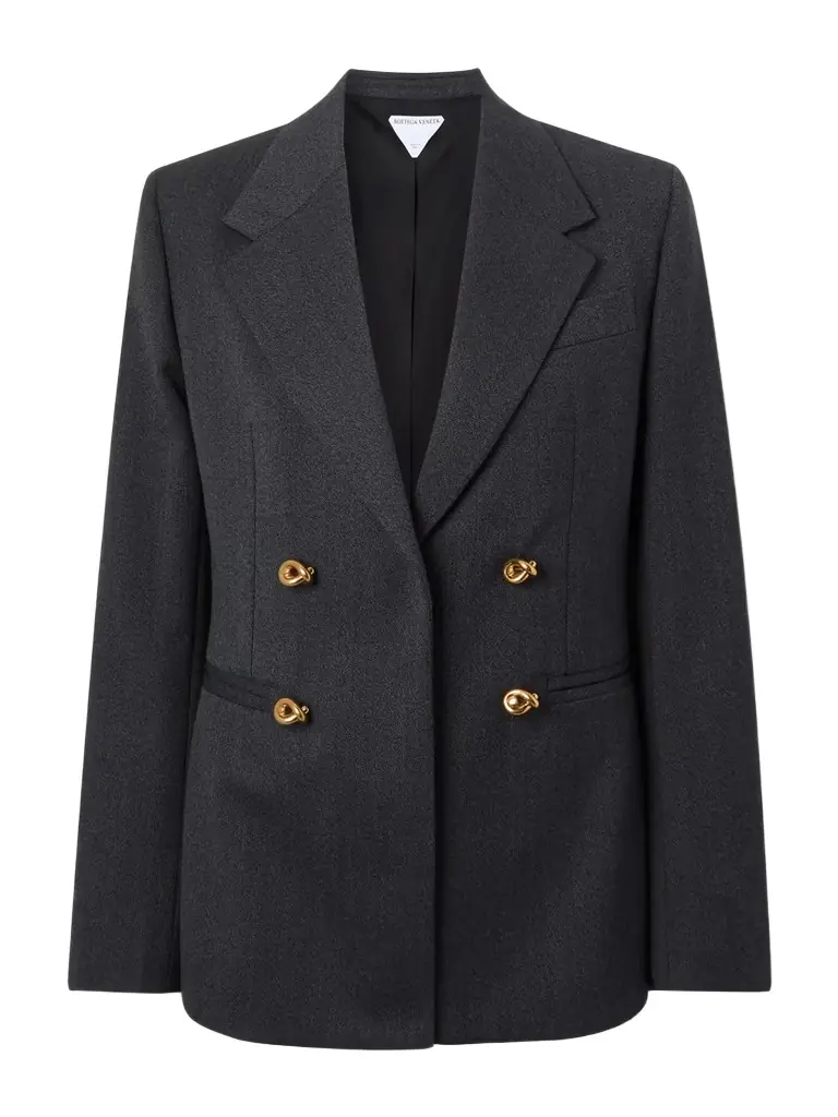 Bottega Veneta Double-breasted Wool-twill Blazer
