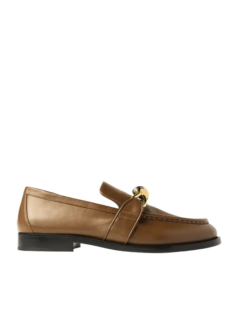 Bottega Veneta Astaire Embellished Leather Loafers