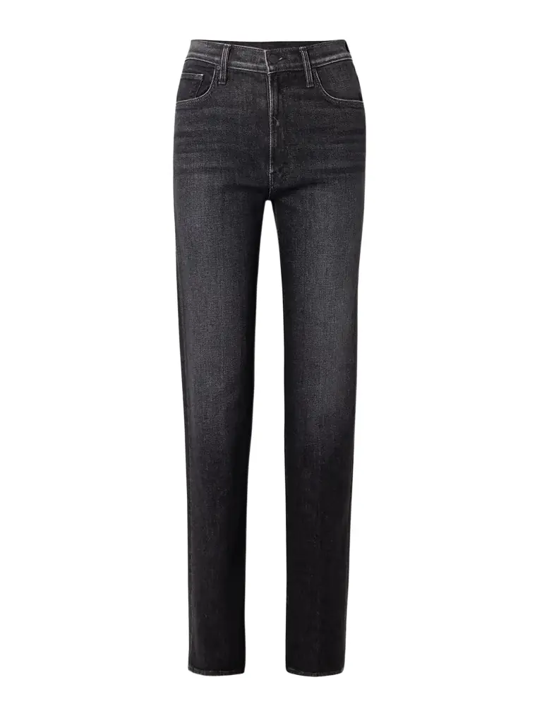 Mother The Rambler Zip Heel High-rise Straight-leg Jeans