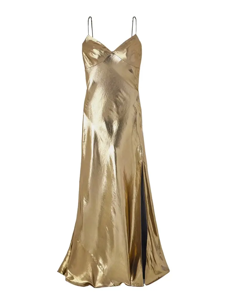 Self-Portrait Satin Maxi Dresss