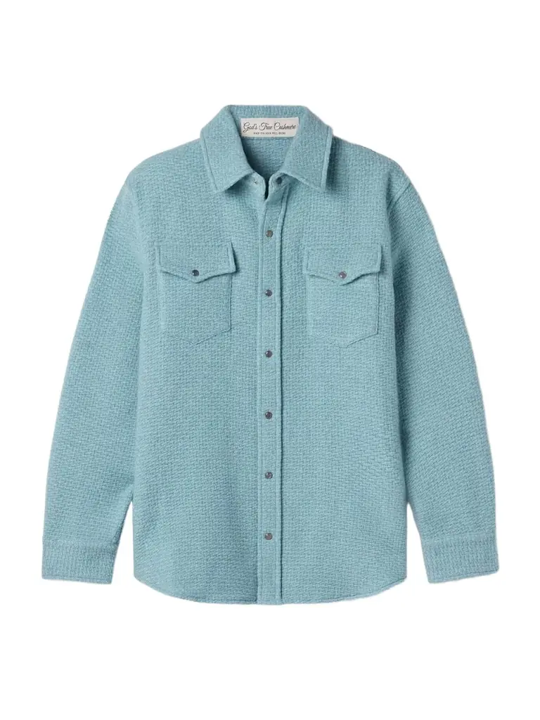 God’s True Cashmere Cashmere-tweed Shirt