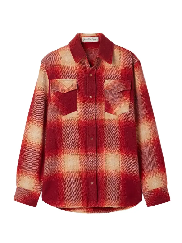 God’s True Cashmere Checked Cashmere Shirt