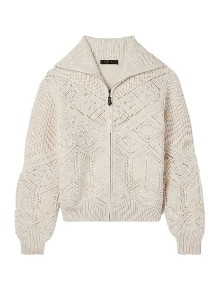 Loro Piana Cashmere Zip-up Cardigan