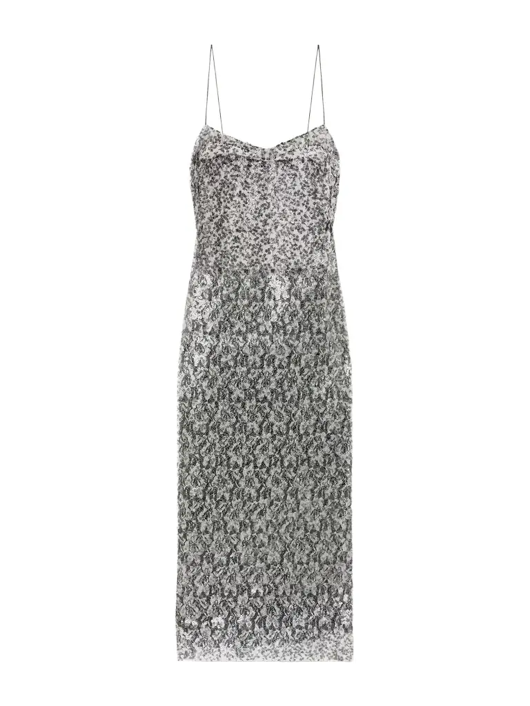 Christopher Esber Sequined Lace Midi Dress