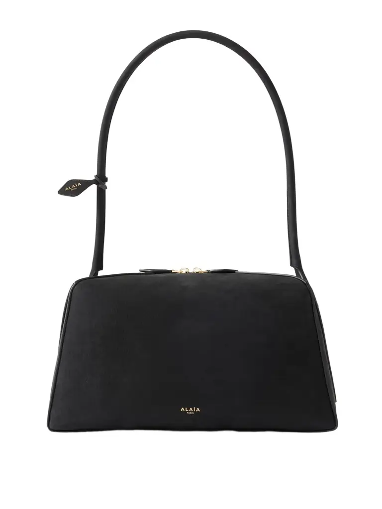 Alaïa Le Bulldog Medium Nubuck Shoulder Bag