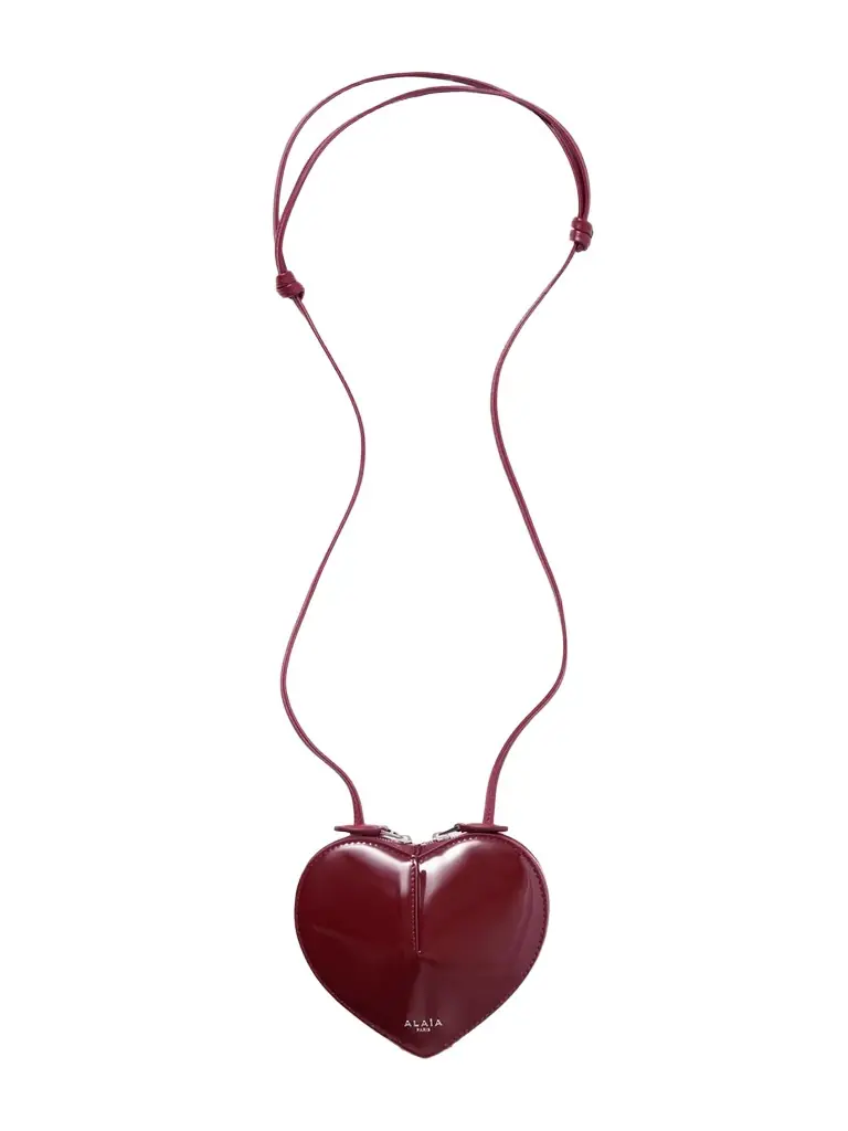 Alaïa Le Coeur Patent-leather Shoulder Bag