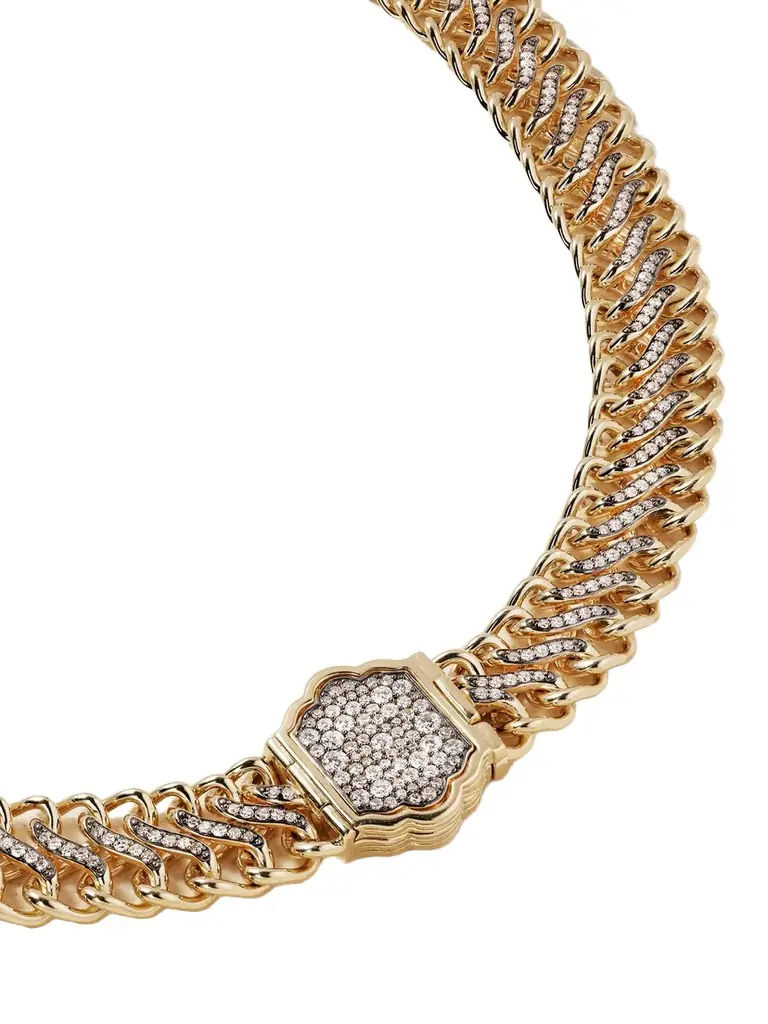 Lucy Delius Medusa 14-karat Recycled Gold Diamond Necklace
