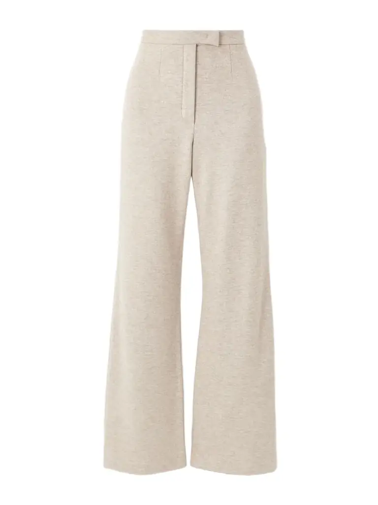 Loro Piana Robin Cashmere-blend Wide-leg Pants