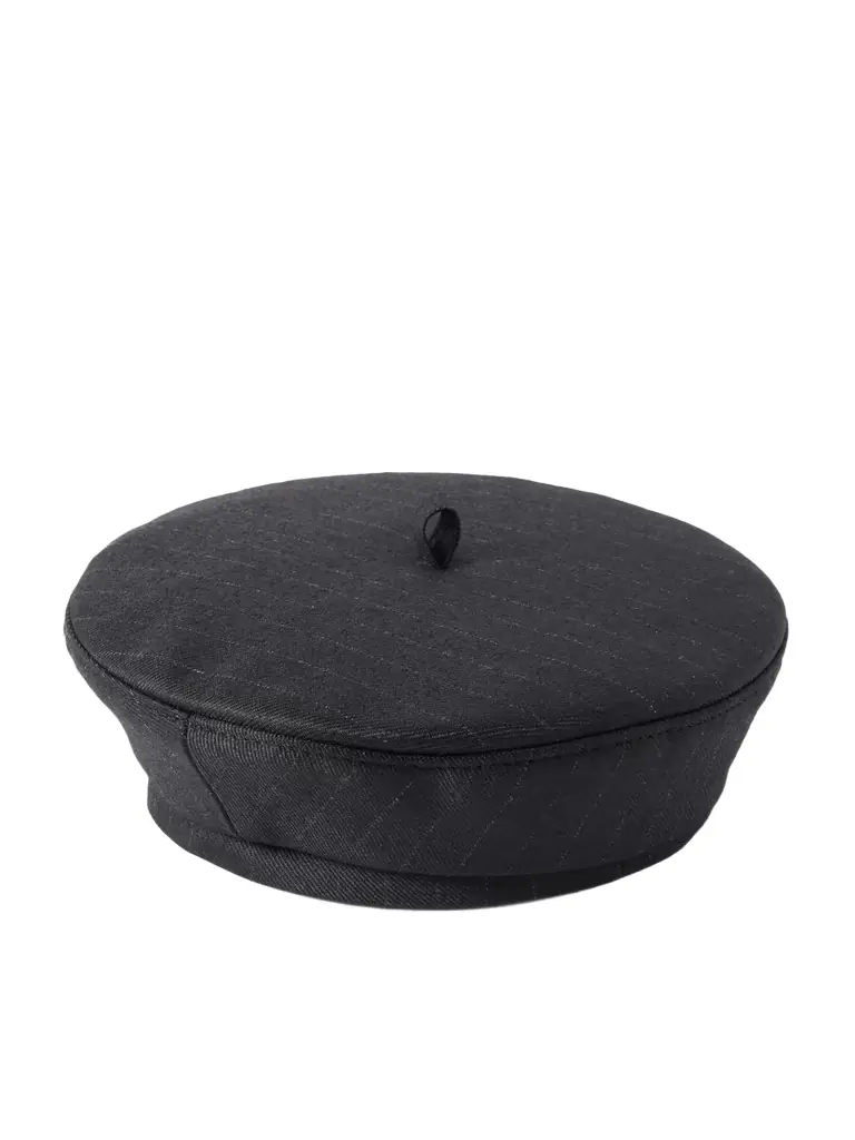 Ruslan Baginskiy Pinstriped Wool-blend Beret