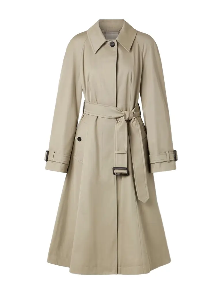 Burberry Ellingham Belted Cotton-gabardine Trench Coat