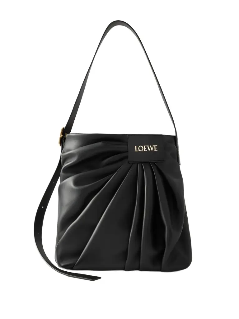 Loewe Featherlight Gathered Leather Tote