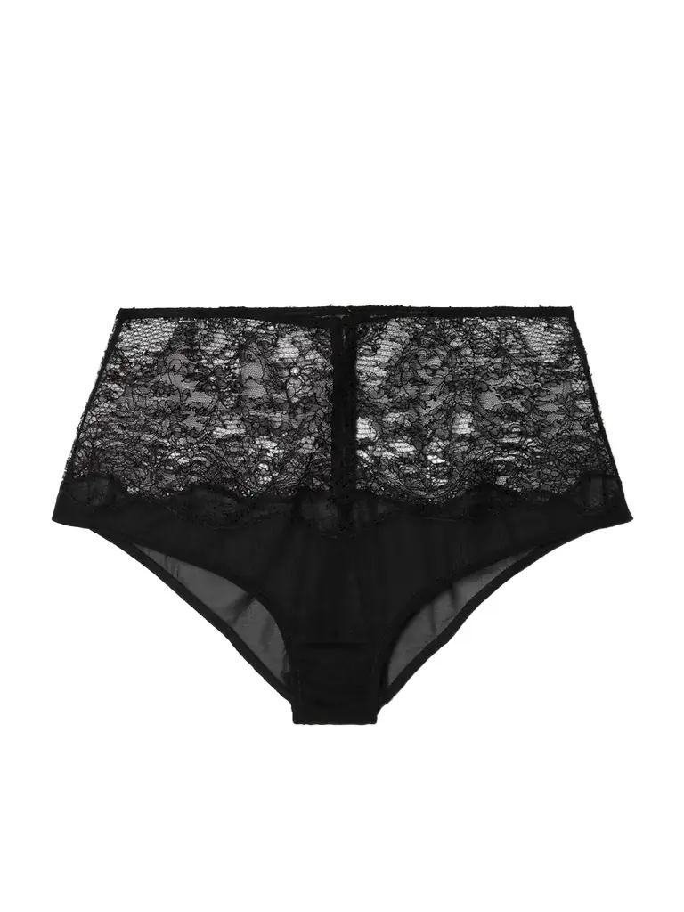 Kiki de Montparnasse La Follie Lace And Mesh Briefs