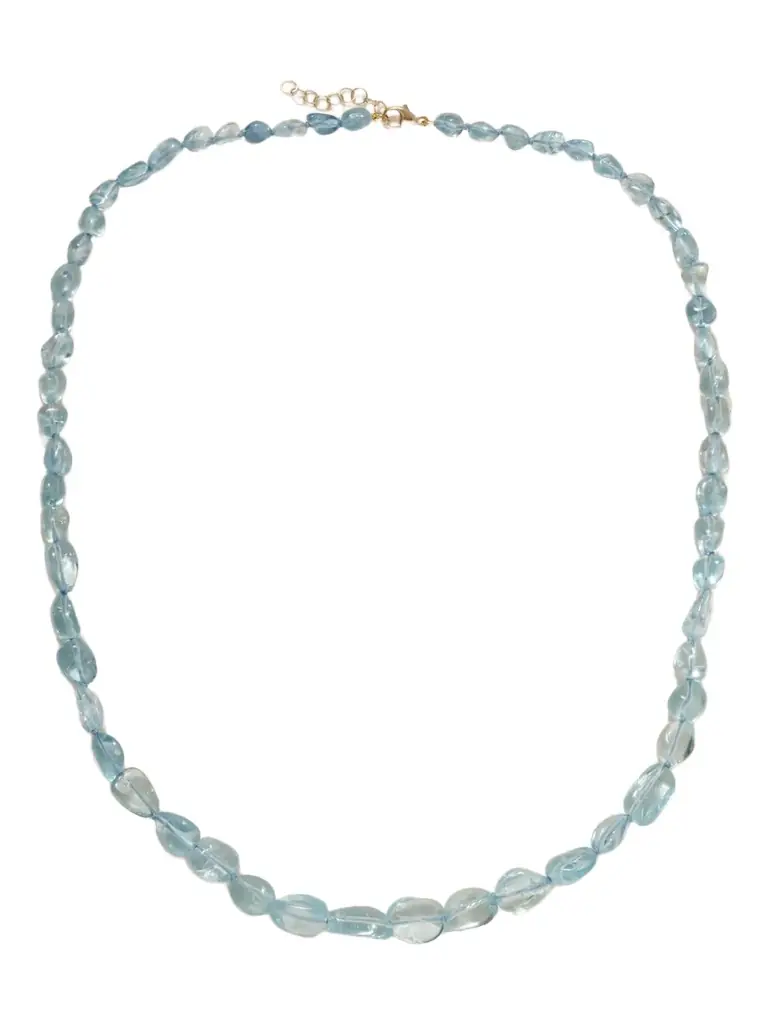 JIA JIA Arizona Jumbo Candy 14-karat Gold Aquamarine Necklace