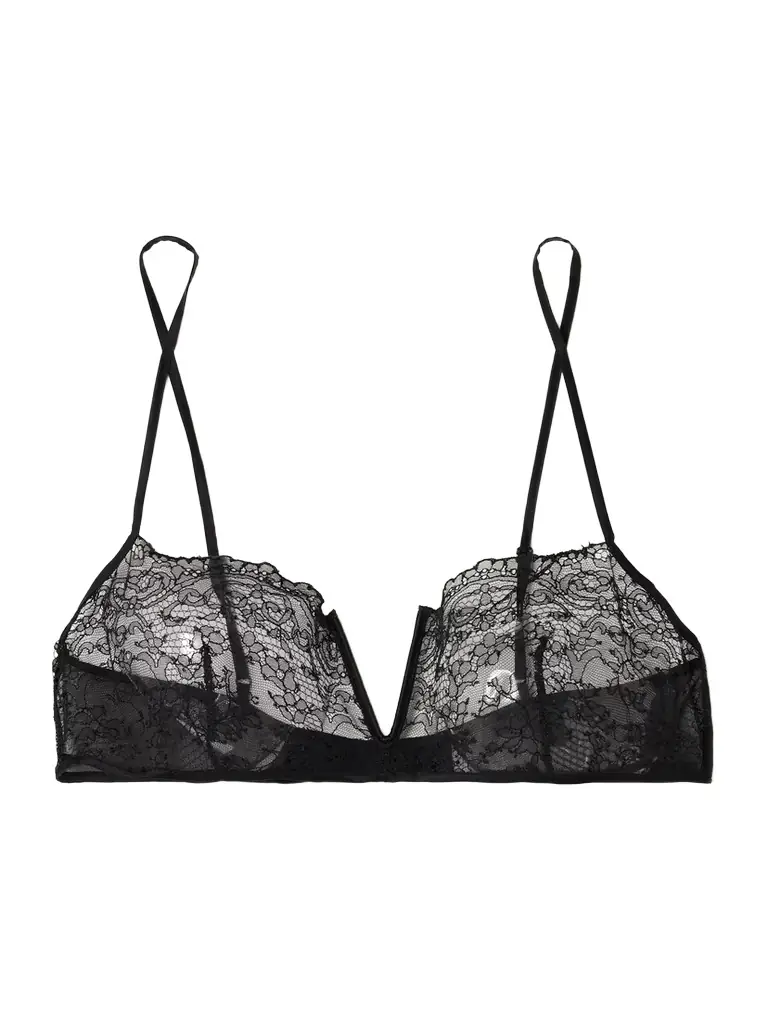 Kiki de Montparnasse La Follie Lace Underwired Bandeau Bra