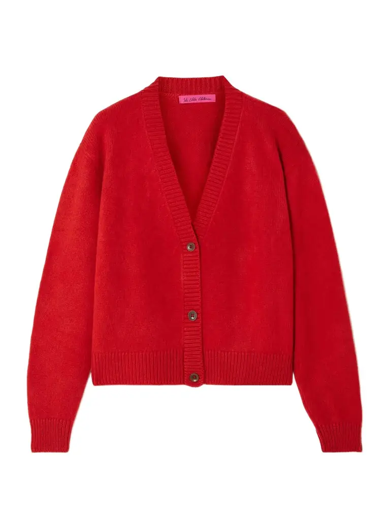 The Elder Statesman Cashmere Cropped Cardigan