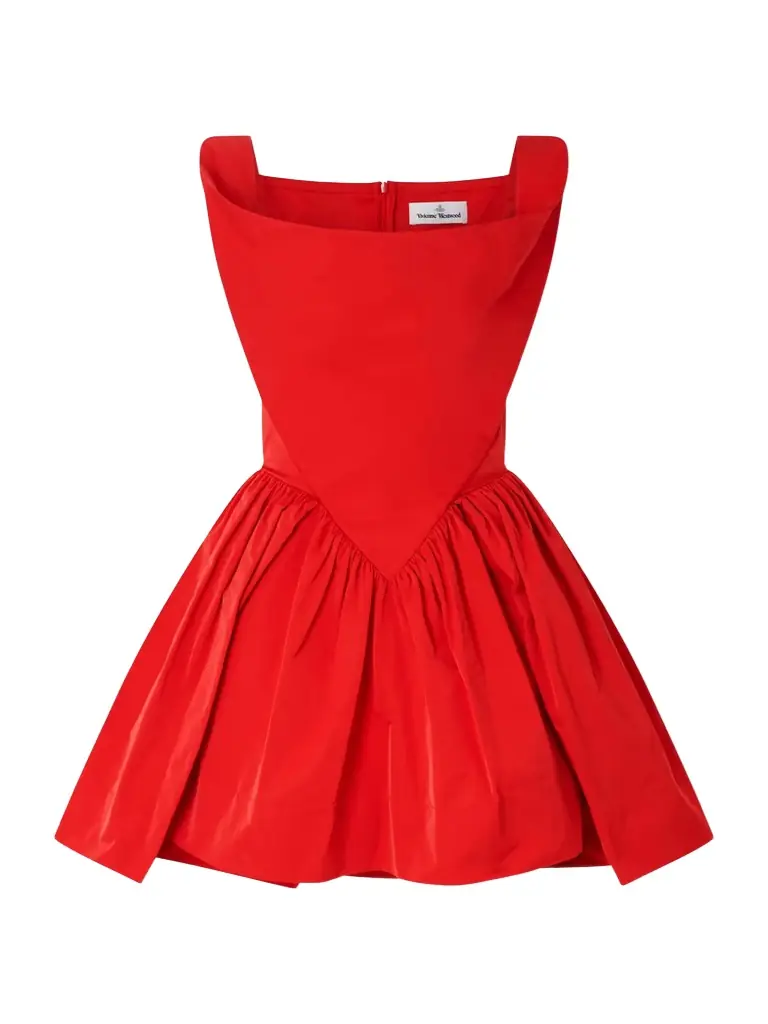 Vivienne Westwood Sunday Pleated Taffeta Mini Dress