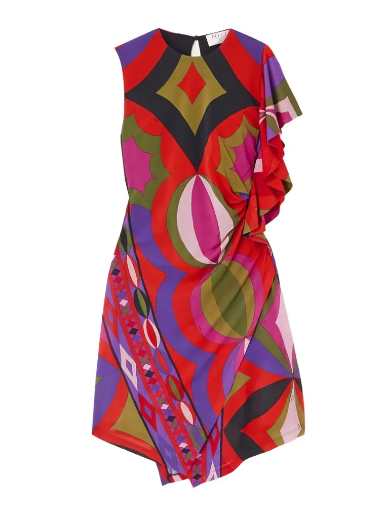 PUCCI Printed Jersey Mini Dress