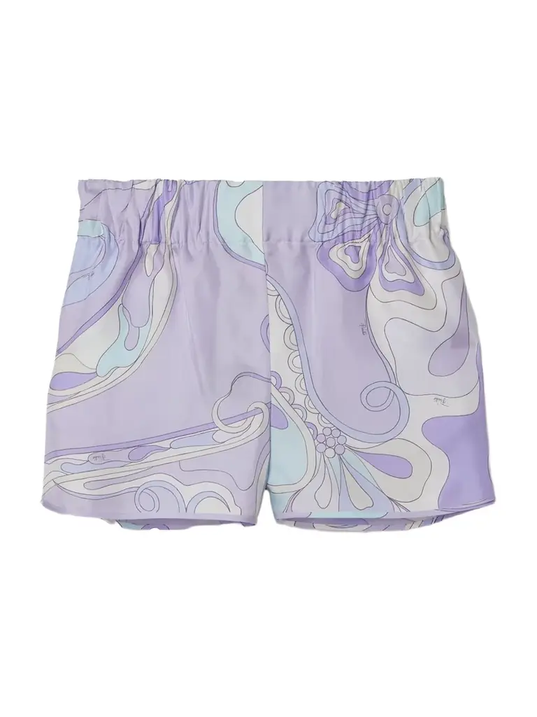 PUCCI Printed Silk-twill Shorts
