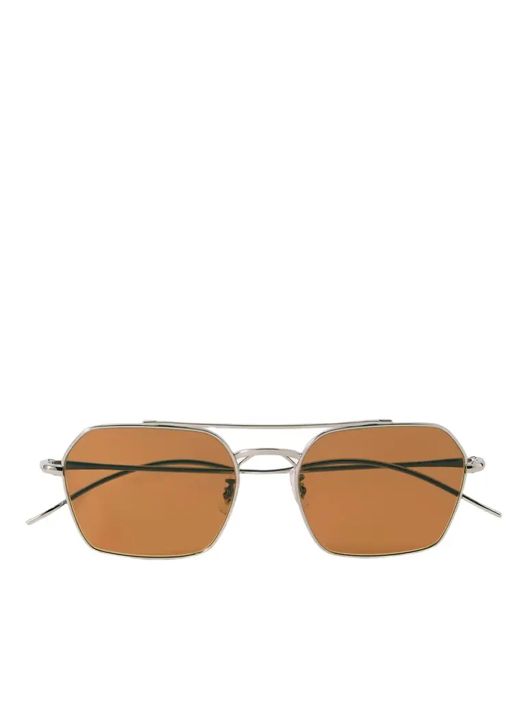 Oliver Peoples Aviator-style Silver-tone Sunglasses