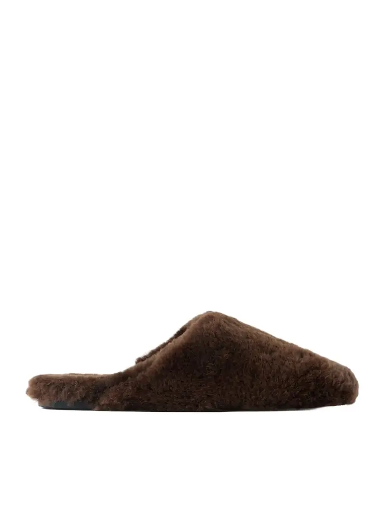 aeyde Rega Shearling Slip-ons