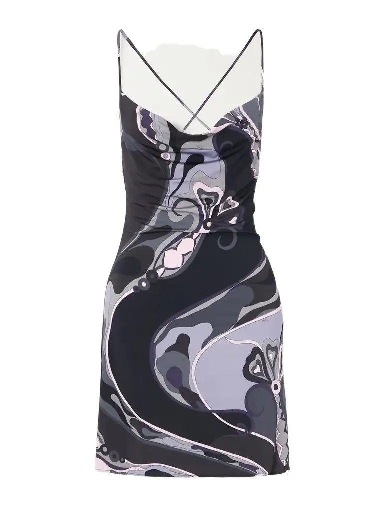 PUCCI Printed Satin-jersey Mini Dress