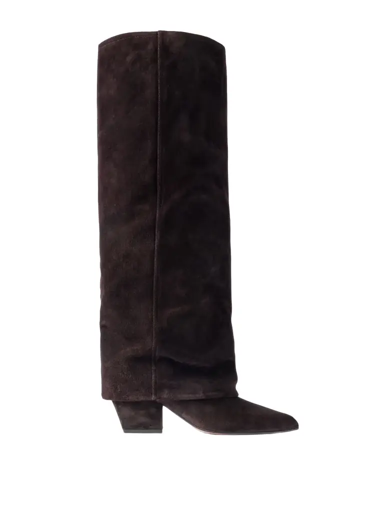 Paris Texas Jane 60 Folded Suede Knee Boots