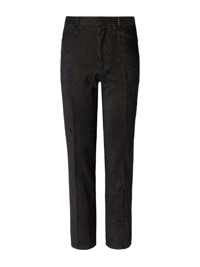 Tom Ford Dyllan Slim-Fit Tapered Striped Cotton-Blend Velvet Tuxedo Trousers - Men