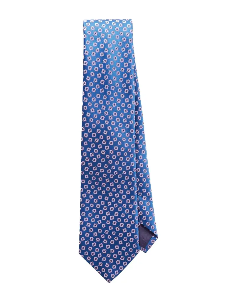 Charvet 8cm Embroidered Silk Tie - Men