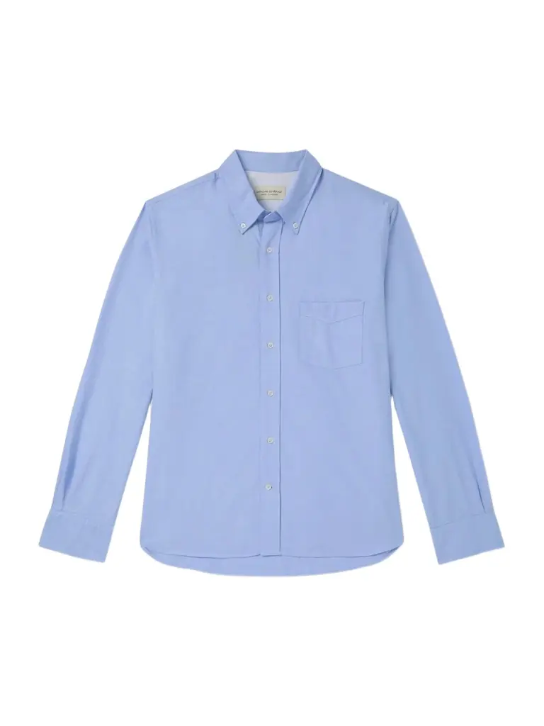 OFFICINE GÉNÉRALE Button-Down Collar Cotton Oxford Shirt - Men