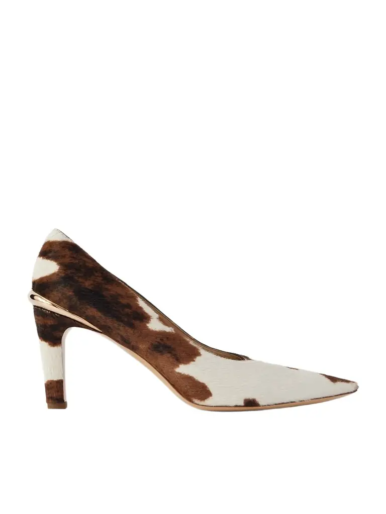 Gabriela Hearst Edwina 75 Cow-print Calf Hair Pumps