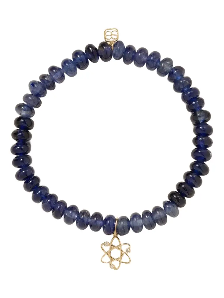 Sydney Evan Cosmos 14-karat Gold, Sapphire And Diamond Bracelet