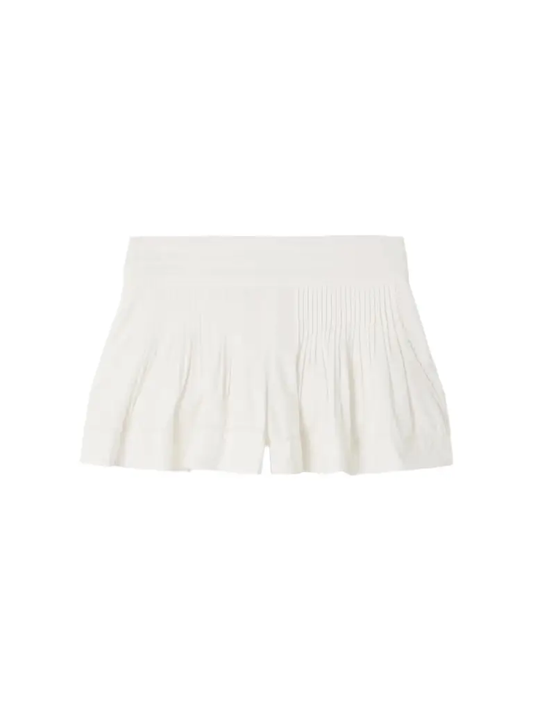 Isabel Marant Cybila Pintucked Cotton Shorts