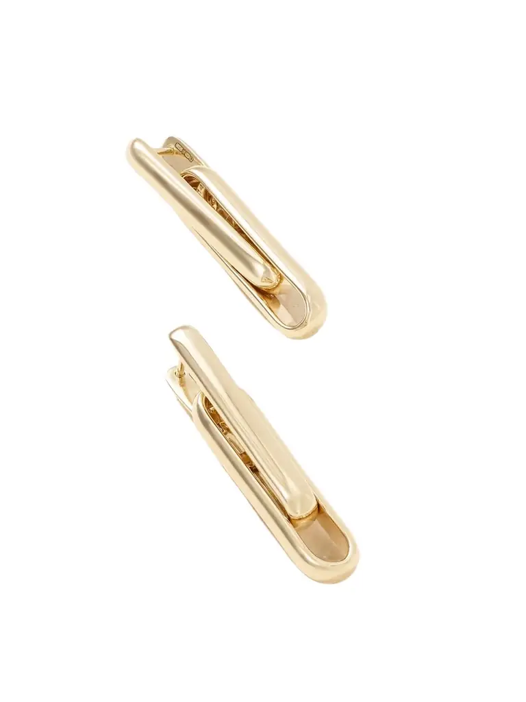 Lucy Delius Stirrup 14-karat Gold Earrings