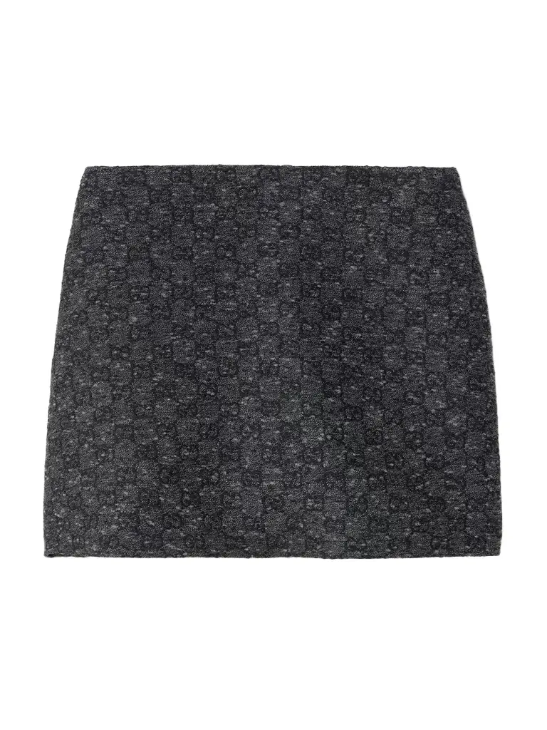 Gucci Wool-blend Tweed Jacquard Mini Skirt