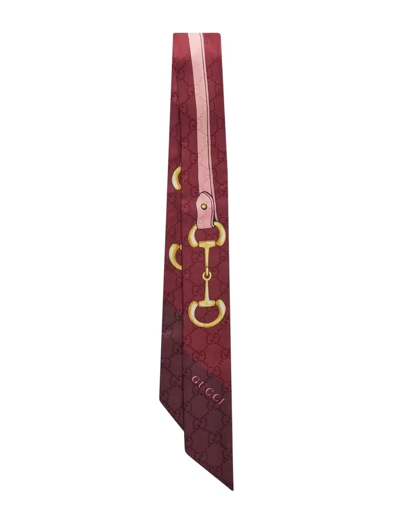 Gucci Printed Silk-twill Jacquard Scarf